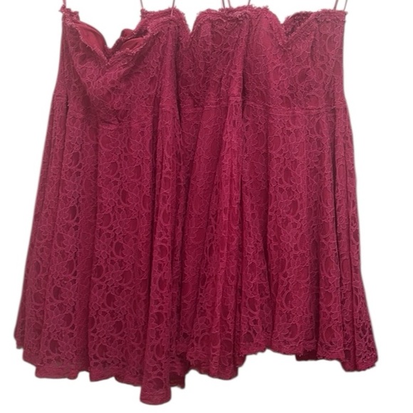 Neiman Marcus Strapless Pink Lace Dress - Picture 2 of 14